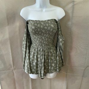 Blue Life off the shoulder romper